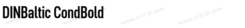 DINBaltic CondBold字体转换